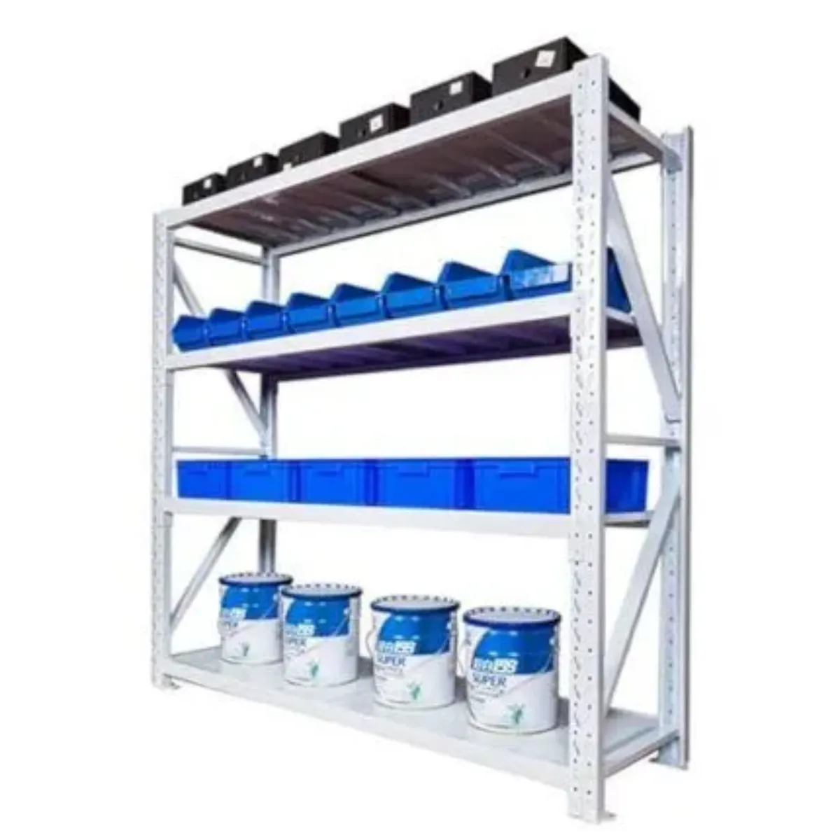 Premium White Heavy Duty Storage Rack (1200kg Capacity)1mtr Length