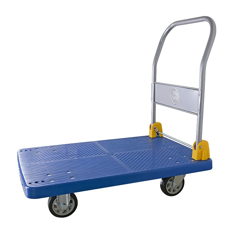 600kg Foldable Platform Trolley 90x60cm | Heavy Duty Warehouse Cart | Industrial Hand Truck