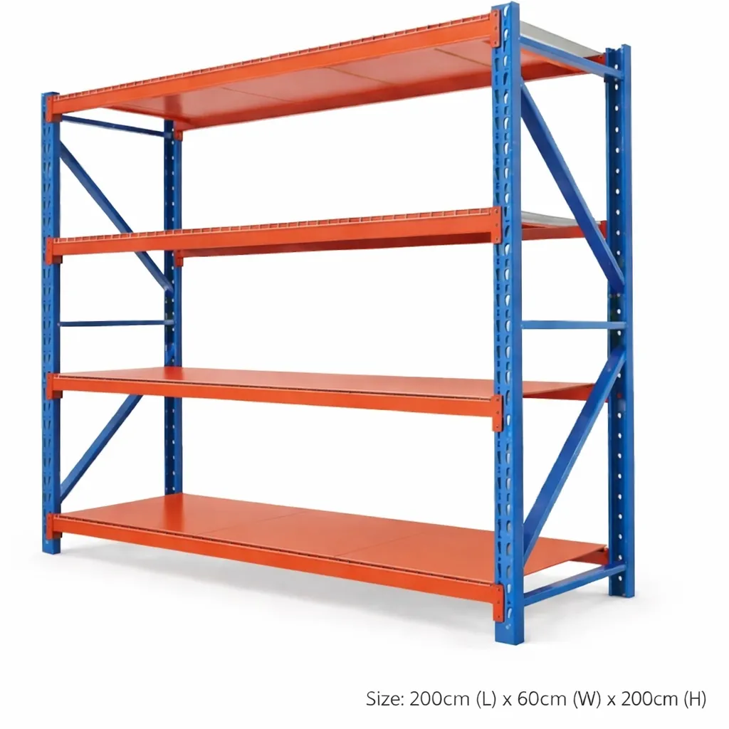 Heavy Duty 4-Tier Adjustable Metal Rack
